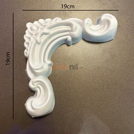 Wall Lath Interlaced Ps Corner Motif 4cm