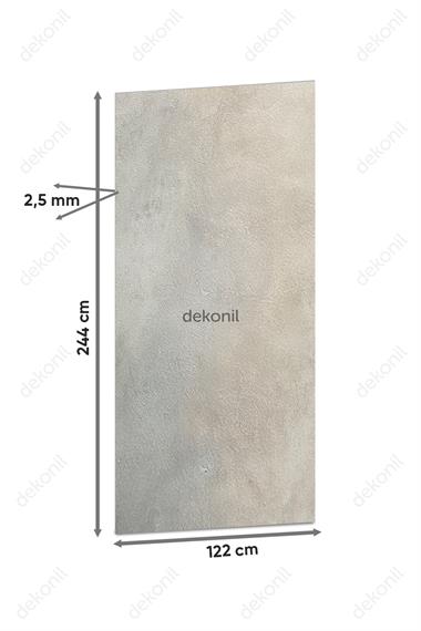 Emboss Beige Dokulu Mermer Desenli Pvc Duvar Paneli 122*244cm