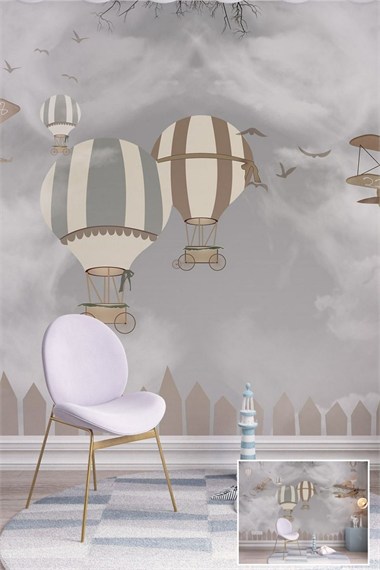 Childrens Room Personalized Print Wallpaper