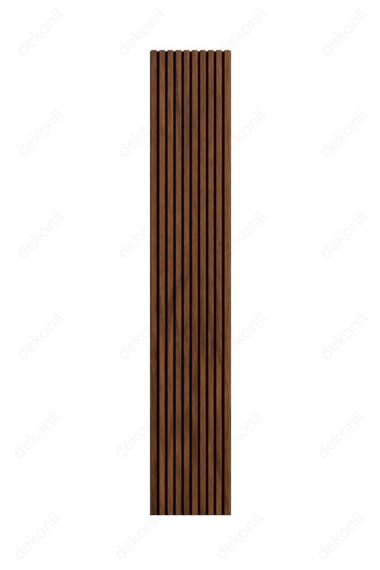 FeltWood Ceviz Esnek Akustik MDF Duvar Paneli 25 × 275 × 1,3 cm