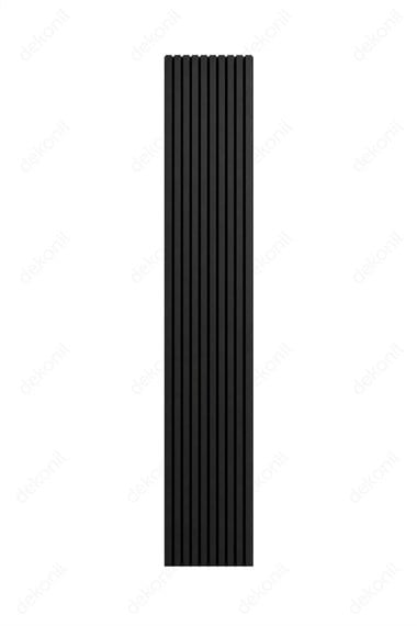 FeltWood Siyah Esnek Akustik MDF Duvar Paneli 25 × 275 × 1,3 cm