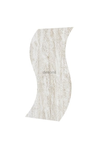 Fildişi Traverten Desenli Flex Stone İnce Esnek Doğal Taş Panel 50*100 cm