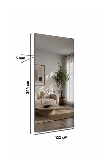 Füme Aynalı PVC Foam Board Duvar Paneli 122×244 cm