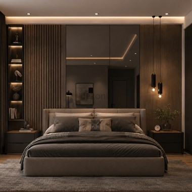 Füme Aynalı PVC Foam Board Duvar Paneli 122×244 cm