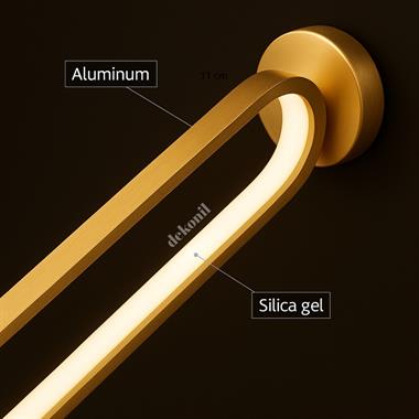 Gold İgnis Şarjlı Kablosuz LED Aplik