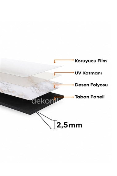 Nero Gold Mermer Desenli PVC Duvar Paneli 122x244 cm