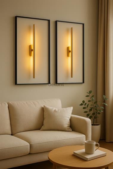 Gold Viola Şarjlı Kablosuz LED Aplik