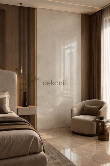 Grej Beton Desenli PVC Duvar Paneli 122x244 cm