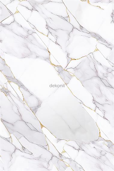 Gri Altın Mermer Desenli Pvc Duvar Paneli 122*244cm