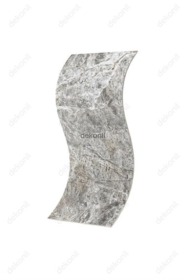 Gri Fosil Mermer Desenli Flex Stone İnce Esnek Doğal Taş Panel 50*100 cm