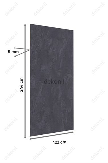 Gri Sıva Desenli Foam Board Duvar Paneli 122×244 cm