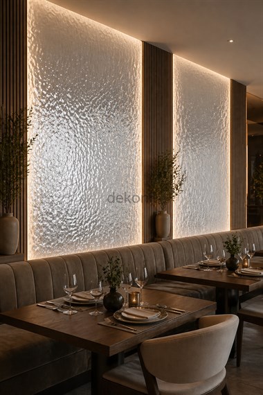 Gümüş Damla Efektli PVC Foam Board Duvar Paneli 122×244 cm