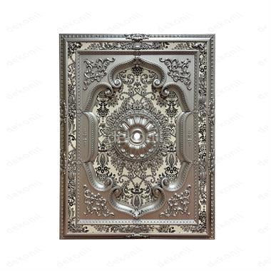Gümüş Dikdörtgen Saray Tavan 120*160 cm