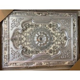 Gümüş Dikdörtgen Saray Tavan 120*160 cm