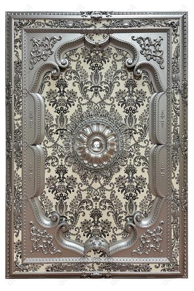 Gümüş Dikdörtgen Saray Tavan 140*200 cm