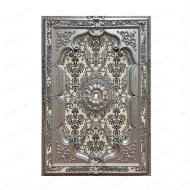 Gümüş Dikdörtgen Saray Tavan 140*200 cm