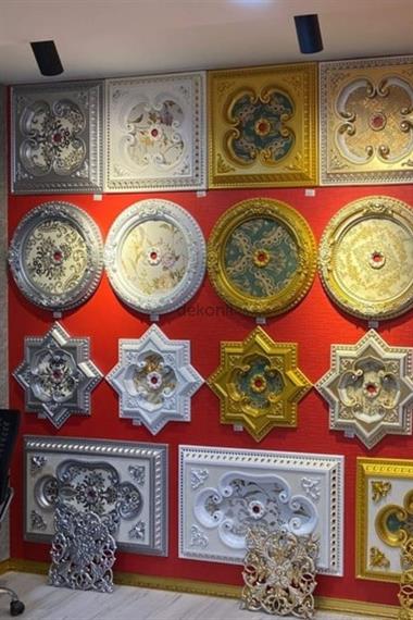 Gümüş Dikdörtgen Saray Tavan 60*90 cm