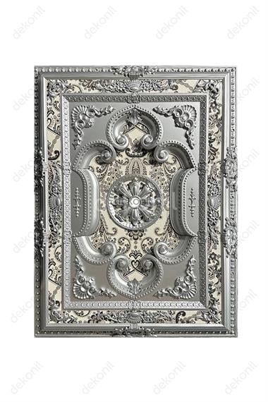 Gümüş Dikdörtgen Saray Tavan 90*120 cm