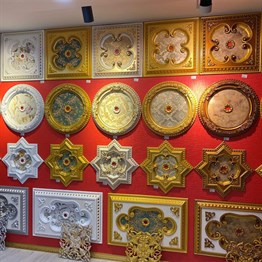 Gümüş Oval Saray Tavan 60 cm