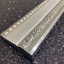 Gümüş Sarmaşık İşlemeli Bordür-Süpürgelik 7cm