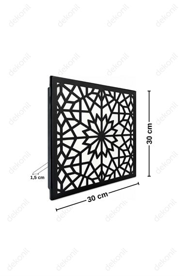 Güneş Clip-in (Klipin) PVC Asma Tavan Kaplama Paneli Siyah 30*30 cm