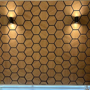 Hexagon Akustik Altıgen Barok Duvar Paneli
