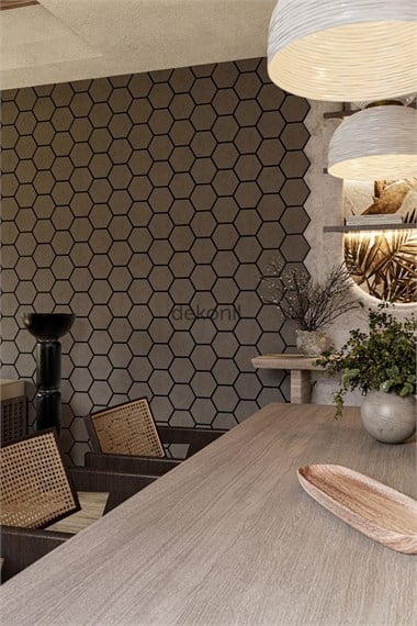 Hexagon Akustik Altıgen Deniz Kabuğu Duvar Paneli 89*57*1,6 cm