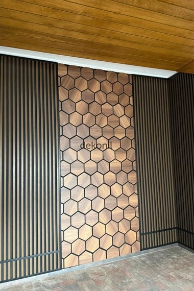 Hexagon Akustik Altıgen Hamilton Duvar Paneli