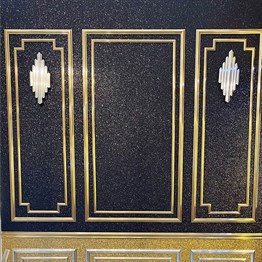 Hürrem Decorative Wall Border Gold 6cm