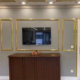 Decorative Wall Lath Gold 4cm