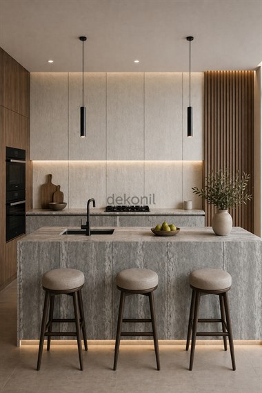 Iceberg Traverten Flex Stone İnce Esnek Doğal Taş Panel 60*120 cm
