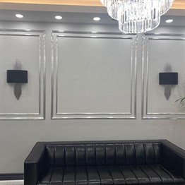 Kanuni Varaklı Silver Duvar Çıtası 4cm