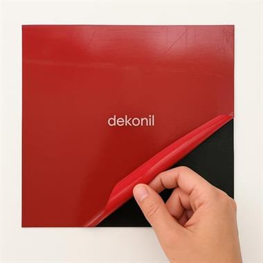 Kendinden Yapışkanlı Karo Ayna Çizgili Bronz Kahve 30*30 cm (2 m² )