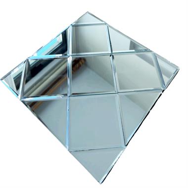 Kendinden Yapışkanlı Karo Ayna İnce Baklava Silver 30*30 cm (2 m² )