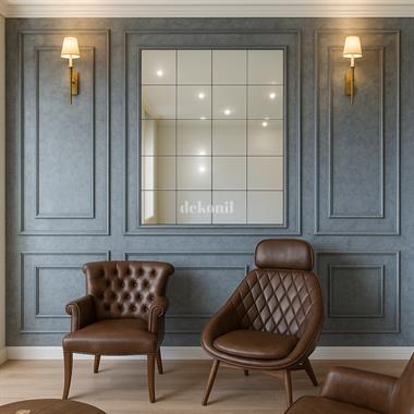 Kendinden Yapışkanlı Karo Ayna Kare Silver 30*30 cm (2 m² )