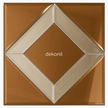 Kendinden Yapışkanlı Karo Ayna Mixture Bronz - Silver  30*30 cm (2 m² )