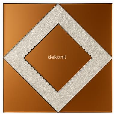 Kendinden Yapışkanlı Karo Ayna Mixture Bronz - Bej 30*30 cm (2 m² )