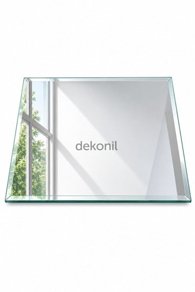 Kendinden Yapışkanlı Mozaik Karo Ayna Kare Gümüş 30*30 cm