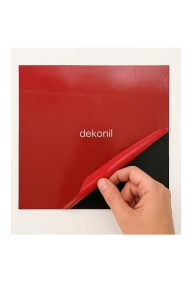 Kendinden Yapışkanlı Mozaik Karo Ayna Çizgili Bronz Kahve 30*30 cm