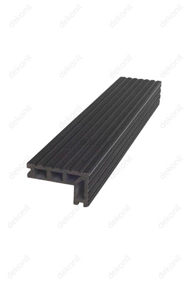 Kompozit Deck Zemin Kaplaması Köşe Profili Antrasit