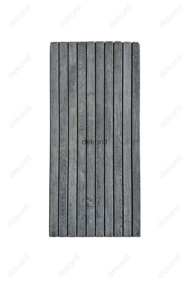 Lambri Desenli EPS Duvar Paneli Antrasit 50*100 cm