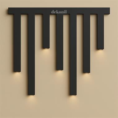 Ledli Duvar Paneli Seperatör Paketi Antrasit 5*5cm