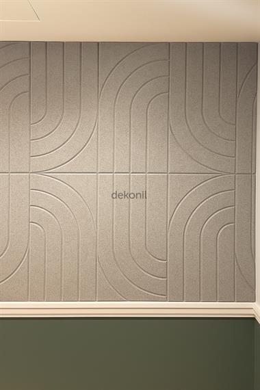 Lena Dekoratif Çift Taraflı MDF Oval Duvar Paneli 40*90cm