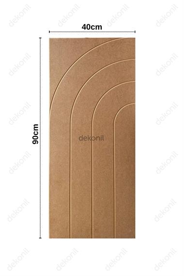 Lena Dekoratif Çift Taraflı MDF Oval Duvar Paneli 40*90cm