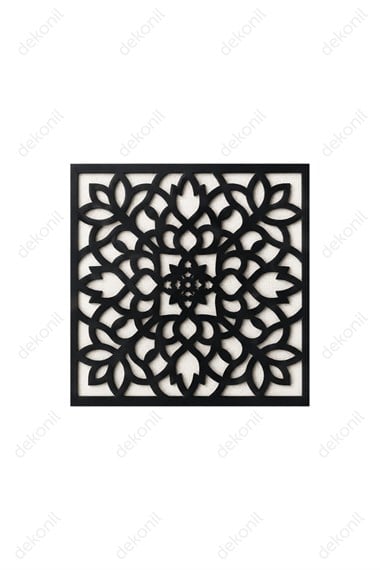 Lotus Clip-in (Klipin) PVC Asma Tavan Kaplama Paneli Siyah 30*30 cm