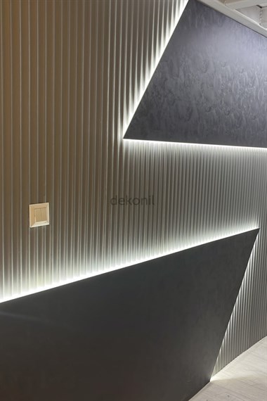 Luma Soft Zamansız Gri MDF Lambri 15cm