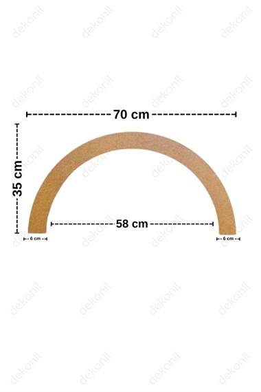 Lumi Pinterest MDF Oval Duvar Çıtası 70*170m