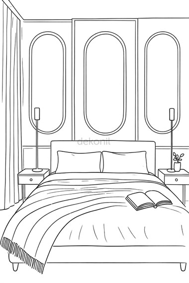 Lumi Pinterest Mdf Oval Duvar Çıtası 96*196cm