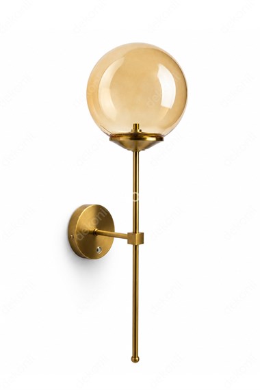Luna Balon Şarjlı Led Duvar Apliği – Eskitme Gold