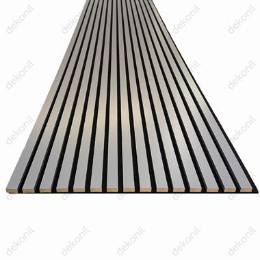 Lux Akustik Lambri Duvar Paneli Antrasit 60*280 cm